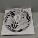 BLACK+DECKER Mini Box Fan Tabletop Quiet 9 Inch Desk Box Fans Frameless BFB09W White