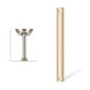 Nianzcy 12 Inch Ceiling Fan Downrod with Extension Cord, 1-Foot Gold Ceiling Fan Extension Rod, 1-Inch OD, ceiling fan downrods for Various Fans (Gold, Not Threaded)