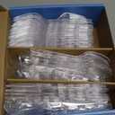 Amazon Basics Disposable Clear Assorted Cutlery Set, Premium Quality, 192 Count, Large Combo Pack Forks, Spoon and Knives