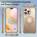 Mist-Armor Designed for iPhone 16 Pro Max Case, [Fit for Mag Safe] [Non-Slip Edge] Military Grade Protective Bumper Silicone Matte Phone Case Cover for iPhone 16 Promax 6.9" Men Women, Gold