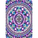 JFYHAB Mandala Diamond Painting Kits for Adults,5D Rhinestone Diamond Art Kits for Adults Kids Beginner,DIY Flowers Round Full Drill Diamond Painting Kit Arts Craft for Home Wall Decor 12X16inch