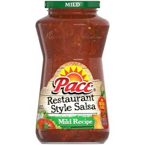 Pace Salsa, Restaurant Style, Mild Recipe, 16 oz Jar Pack of 12, BB 7 OCT 2025