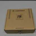 Mega Handles Schein Privacy Door Handle - 1 Pack Interior Reversible Gold Door Handle, Heavy Duty Bed & Bath Door Handles with Privacy Door Lock, Fits All Standard Doors - Satin Brass