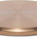 TIKI Patio & Celebration Tabletop Fire Pit Cover 25.6" Durable Stainless Steel Lid Weather-Resistant Outdoor Fire Pit Protection Converts Fire Pit into Table Patio & Backyard Accessory, Gold