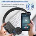 WallarGe Wireless Bluetooth Headphones for TV Watching, Comfortable for Seniors with Bluetooth 5.3, Easy Setup Headphones with USB Transmitter, 25 Hours Play and No Audio Delay