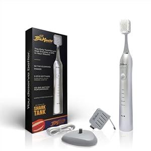 Big Mouth Electric Toothbrush for Adults by Dr Bobbi (Patented) Travel Toothbrush Retain One Charge for 42 Days Ultrasonic Rechargeable 5 Modes & 2 Minutes Auto Timer