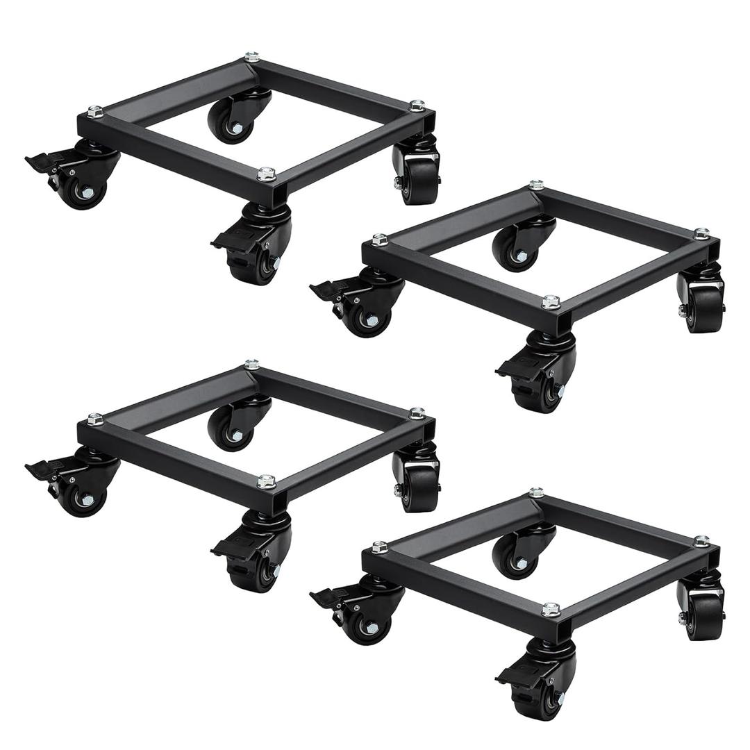 Heavy Car Dolly Set of 4, Heavy Duty Wheel with Brake, Total Weight 6000 LBS, Double ramp Design for Moving Cars, Trucks, Trailers, Motorcycles, and Boats (Black) Heavy Car Dolly Set of 4, Heavy Duty Wheel with Brake, Total Weight 6000 LBS, Double ramp Design for Moving Cars, Trucks, Trailers, Motorcycles, and Boats (Black)