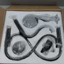 Black Farmhouse Chandeliers for Dining Room Light Fixtures Over Table, 12 Light Industrial Candle Hanging Chandeliers for Living Room Kitchen Island Foyer Staircase