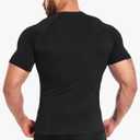 Mens Compression Shirts Quick Dry, Top Baselayer Short Sleeve Athletic Undershirt, Workout Gym Slimming Undershirt (L)