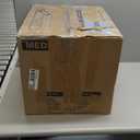 E-far 16 Piece Dinnerware Sets, Plates and Bowls with Pasta Bowls Service for 4, Modern Stoneware Ribbed Dishes for Kitchen Dining, Microwave & Dishwasher Safe, Speckled White