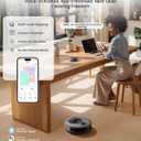 Lefant Robot Vacuum and Mop, Upgraded LiDAR Navigation, 450ml Visible Dustbin, Strong Suction, Multi-Floor Mapping, Self-Charge, WiFi/Alexa/APP, Multi-Surface Cleaning, M330 Pro Grey