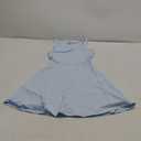 Missufe Women's Sleeveless Racerback Flared Casual Plain Tank Dress, Small