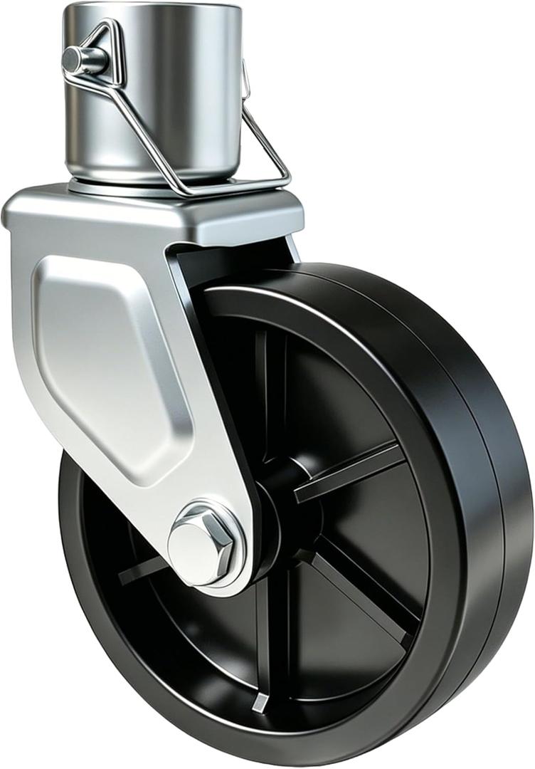 6-Inch Trailer Jack Wheel Replacement with Pin Tongue Jack Wheel Hitch Utility Replacement Parts Trailer Wheel Jack 1200lb Capacity