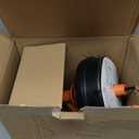 Drain Auger, Clog Remover with Drill Adapter, 25 Feet Flexible Plumbing Snake Use Manually or Powered for Kitchen, Bathroom and Shower Sink, Comes with Gloves (orange)