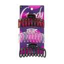 Goody Classics Large Sprial Claw Clips , Assorted Colors - Great for Easily Pulling Up Your Hair - Pain-Free Hair Accessories for Women, Men, Boys, and Girls, 3 Count (Pack of 1) (Tort/Clear/Black (Large Claw)