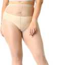 MANZI 4 Pairs Plus Size Pantyhose for Women 20 Denier Sheer Stocking (XL)