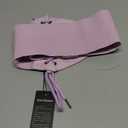 SCARLET DARKNESS Corset Belts for Women Lace-up Tied Waspie Waist Belt Renaissance Corset (XX-Large, Purple Floral)