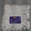Bright Creations 200 Pack White Flower Heads, 2 Inch Stemless Fake Foam Roses for Wall Decorations, Wedding Receptions, Faux Bouquets, Table Scatter, DIY Crafting Projects