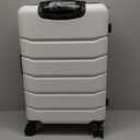 OLIXIS 3-Piece Luggage Set, 20/24/28 Inch Hardside Suitcases with Spinner Wheels, Lightweight ABS Hard Shell Travel Luggage, TSA Approved Lock, Expandable Carry-On & Checked LuggageWhite