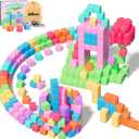 100pcs Magnetic Blocks, Magnetic Cubes for Kids Ages 3-8, STEM Educational Building Toys for Toddlers and Preschoolers, Sensory Autism-Friendly Learning Toys Gift for Boys & Girls 3-5, 4-8 Year Old