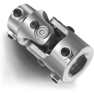 Steering U Joint 1" DD X 3/4" DD Single Steering Shaft U Joint Coupler Chrome Universal Coupling