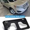 FASTCHE Front License Plate Frame Compatible with 2015 2016 2017 2018 Ford Edge Front Bumper License Plate Holder Mounting Bracket Replace # FT4Z17A385AA FO1068155