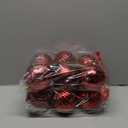 Syhood 12 Pcs 4 Inch Large Christmas Ball Ornament Christmas Tree Decoration Plastic Ornament Set Hanging Xmas Tree Ball for Xmas Holiday Wedding Party (Burgundy)