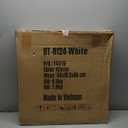 FDW Pub Table 40 Inch Height Cocktail Table Round Bistro Bar Table for Home and Kitchen Dining (White)