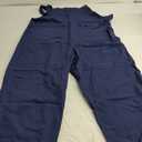 Gihuo Women Linen Overalls Jumpsuits Loose Fit Baggy Bib Rompers Casual Summer Outfits Trendy 2025,​​ L, Navy