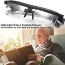 Adjustable Reading Glasses, Focus Adjustable Glasses Dial Vision, Adjustable Glasses for Men Women