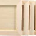 6Pcs DIY Wooden Picture Frames, 4. 7x4. 7 inch Unfinished Picture Frames Wood Photo Frames for Adults Arts Crafts DIY Painting Projects