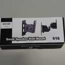Speaker Wall Mount ,Swivel & Tilt,All Metal Wall Speaker Mount for Small SpeakersHold up to 30lbsHD-618 (2Packs,Black)