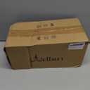 Wellmet Chandelier Shades, ONLY FOR CANDELABRA BULBS, Clip-on Fitter Lamp Shades, 3" X 6" X 5", 6 pcs Set (Bell-3x6x5 inches, Cream white)