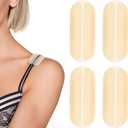 Gatuida 6pcs Bra Strap Pads Mini Soft Silicone Shoulder Pads, Invisible Non-Slip Bra Strap Cushions Holders for Women (Beige)