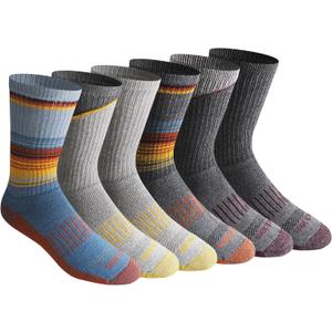 Dickies Men's Dritech Original Moisture Control Crew Socks, XL 6 Pairs