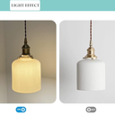 Aeyee Ceramic Pendant Light Fixture Set of 2, Dome Hanging Light, Adjustable Pendant Lighting for Kitchen Island Bedroom