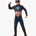 Rubie's Marvel: Avengers Endgame Child's Captain America Costume & Mask Size 8-10 Years