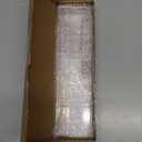 Malldii 9.5” Large Acrylic Straw Holder for Cabinet Door  Reusable Tumbler Straw Organizer Storage, Small Kitchen Accessories Container, Ultra Sticky Cupboard Door Mounted (Transparent)