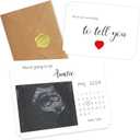 Pregnancy Announcement for Aunt, Auntie Baby Announcement Ideas Card, Sonogram Picture Pregnancy Announcement