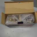 DG-Direct Christmas Tree Topper Lighted Star [Gold],3D Hollow Sparkling Star Christmas Tree Topper with Rotating Magic Cool White Snowflake Projector for Christmas Tree Ornament (Gold)