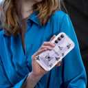 2 x Compatible for Samsung Galaxy A35 5G Case, Pretty Butterfly Print Three-Dimensional Wave Clear Case for Girls Women, Soft Full Package Anti-Fall Cover for Galaxy A35 5G, Shadow Dance Black