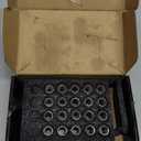 12x1.5 Wheel Lug Nuts, 20PCS Chrome 12mmx1.5 Closed End Bulge Acorn Lug Nut, Cone Seat, 19mm Hex Aftermarket Wheels