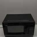 Emerson MW7302B Compact Countertop Microwave Oven with Touch Control, LED Display, 700W, 10 Power Levels, 6 Auto Menus, Glass Turntable and Child Safe Lock, 0.7 Cu., Ft. Black