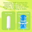 Tellove Tampons with 100% Organic Cotton Core, 48 Count (24 Regular, 24 Super), Featuring 360 Comfort-Expand Leakproof Technology with Comfort BPA-Free Long Applicator, Gentle on Sensitive Skin