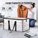 16 Pack Extra Large Heavy Duty Moving Bags, Clear Storage Bins with Lids, Reinforced Handles & Heavy-Duty Zippers Moving Boxes Storage Bags Totes for Clothes Packing, Dorms, College Supplies, Clear