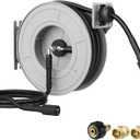 Giraffe Tools Pressure Washer Hose Reel 65ft, Power Washer Hose Reel, Pressure Washer Retractable Hose Reel, Heavy Duty, Wall/Floor Mounted, 2600 PSI