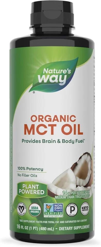 Organic MCT Oil Nature's Way 100% Potency Organic 16 fl oz