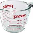 Pyrex Prepware 1 Cup Measuring Cup, Clear w/ Red Measurements (6001074)