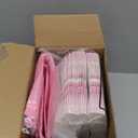 Resurhang 50 Sets Gift Bag for Baby Shower Bear Balloon Goodie Bags with Handles and Tissue Paper Baby Shower Party Favor Handbag for Guests Gender Reveal Return Gift(Pink)