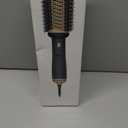 4 in 1 Travel Dual Voltage Hair Dryer Brush, Mini Auto Blow Dryer Brush in one, 2 Inch Hot Air Brush and Styler for Home & Salon, 3 Heat Settings with EU&UK Plug (Gold)